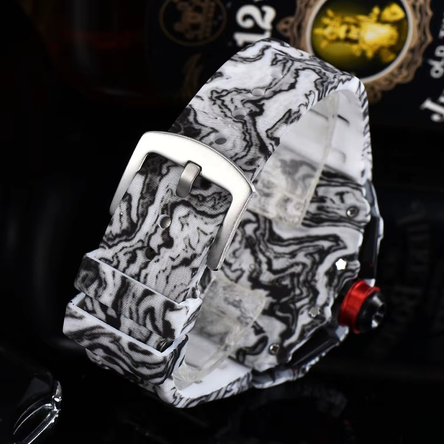 STARPERISH Armbanduhr Quarz, Tonneau, Kunststoff, Schwarz, Herren - Bild 4