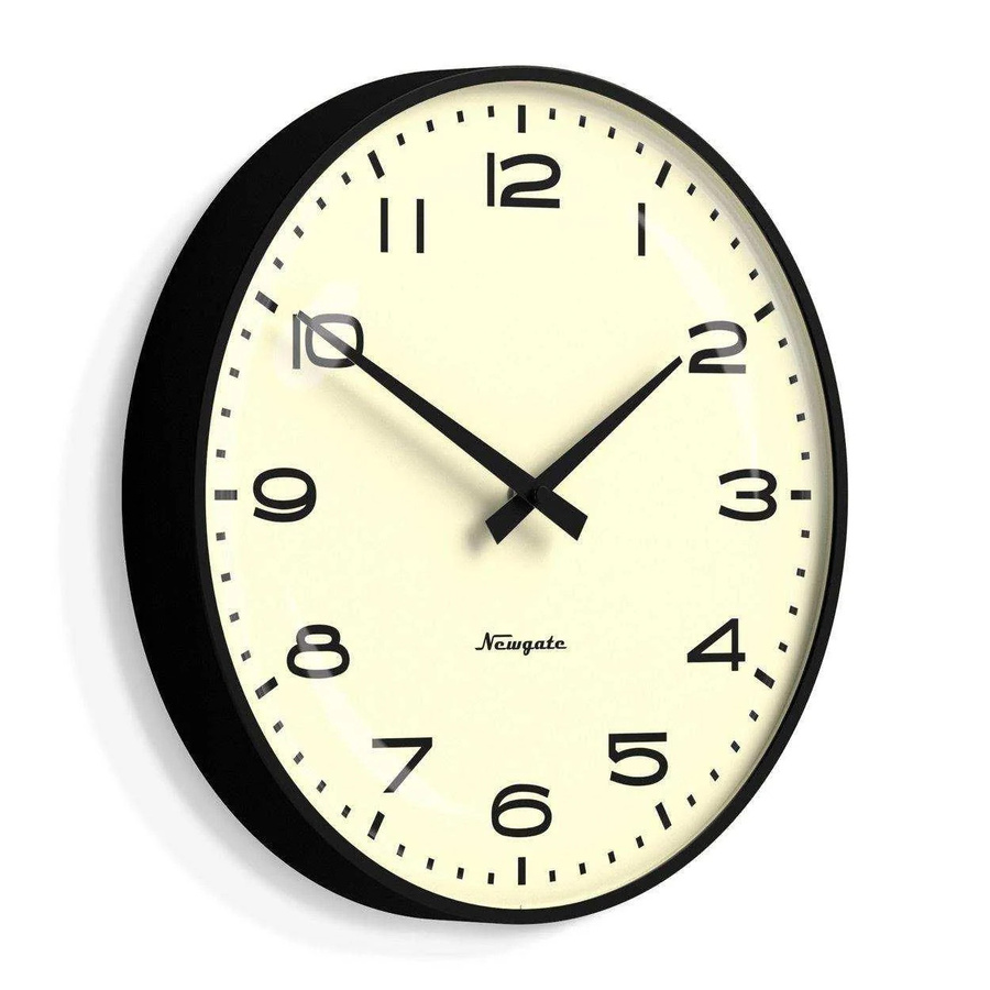 Newgate Radio City Wanduhr im Retro-Stil, Schwarz, Durchmesser: 33 cm - Bild 1
