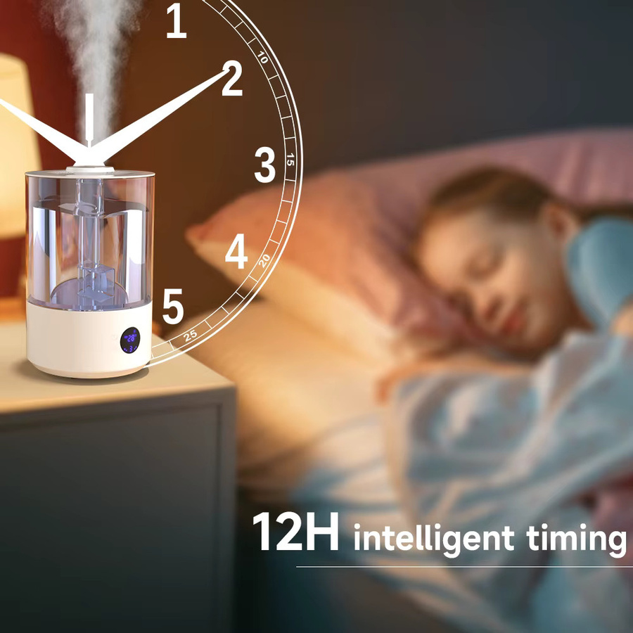 Areyourshop Aroma Diffuser Luftbefeuchter mit 7,8 l Kapazität, weiß, von oben befüllbar mit Diffusor für ätherische Öle - Bild 3