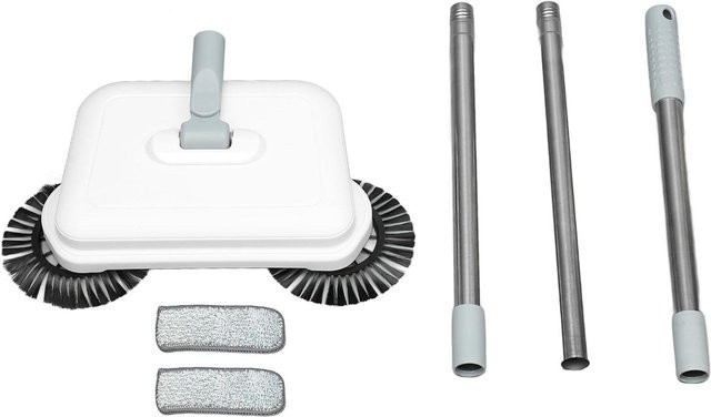 CosyHome Professionelle Handkehrmaschine 2 in 1 Faltbar für Nass und Trocken in Grau und Weiß - Bild 1