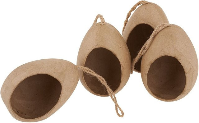 VBS Pappmaché Eier mit Öffnung für Ostern in Braun - Bild 1