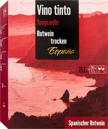 Vineris Tempranillo Rotwein trocken 2023 Bag-in-Box 3,0 l