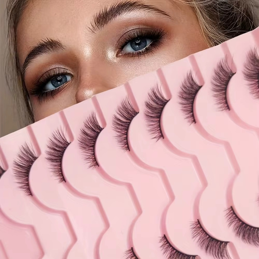 LIMEIKAI Künstliche Wimpern, 10 Paar, 11 mm, natürlich - Bild 3