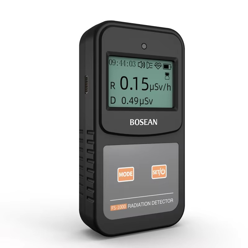 BOSEAN FS-1000 Geiger-Detektor für nukleare Strahlung zur Analyse von X-Ray, Beta, Gamma und Abwasser in Schwarz - Bild 2