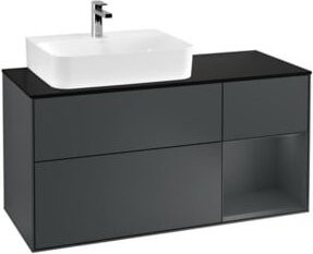 V&B Waschtischunterschrank Finion mit LED-Wandbeleuchtung, Wandmontage, Matt, Breite: 120 cm - Bild 1