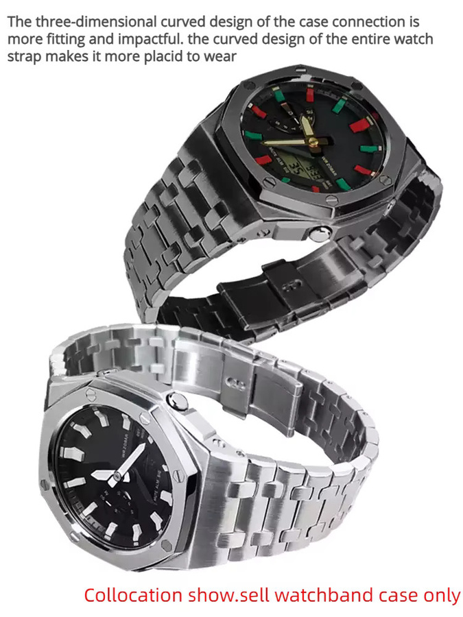 Casio Uhrenarmband-Set, Edelstahl, Silber, Herren - Bild 2