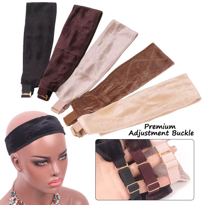 Plussign Perückengriff-Stirnband, verstellbar, Samt, Unisex - Bild 4