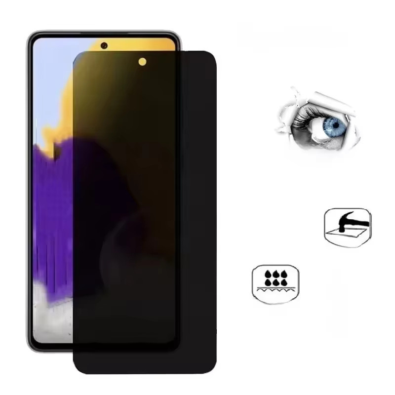 Sichtschutz Panzerglas Anti-Spion aus gehärtetem Glas für vivo y3 y5 y12 y15 y17 y97 y77e z3 z3i v11i y12i v11 sd66 v1813ba in Schwarz - Bild 7