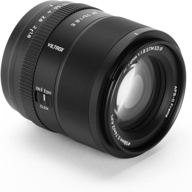 Viltrox EVO 75mm F1.8 APS-C Autofokus Porträt-Teleobjektiv für Sony E, Fuji X und Nikon Z Mount in Schwarz - Bild 1