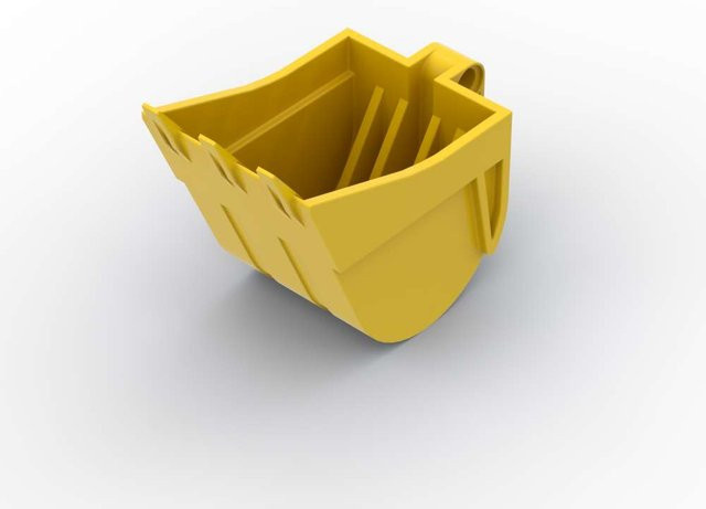 Yiran toy Baggerlöffel 4x7 Baustein-Set, mit Zähnen, 1-teiliges Set, ab 6 Jahren - Bild 1