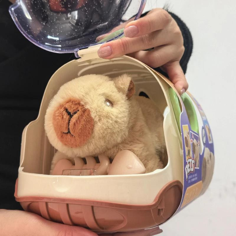 Yiran bag Capybara Elektrische Laufpuppe Plüschtier mit Sound 6-12J - Bild 2
