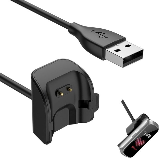 Samsung Ersatz-USB-Ladekabel für Galaxy Fit 2 SM-R220 in Schwarz - Bild 1