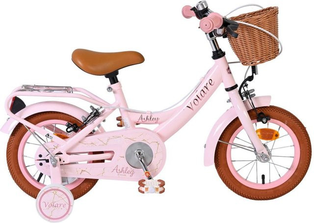 VOLARE Kinderfahrrad Ashley 12 Zoll, ohne Rücktrittbremse, rosa - Bild 1