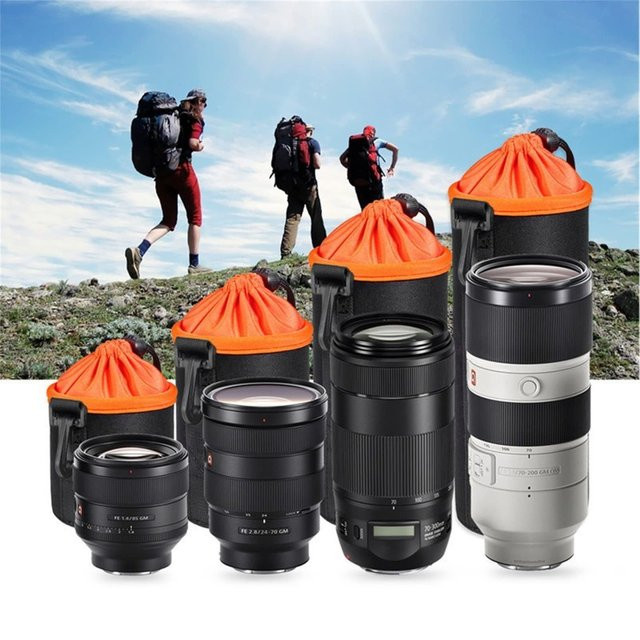 Wasserdichte Hüfttasche XJB01 für SLR-Objektive und Kameraobjektive in Orange - Bild 1