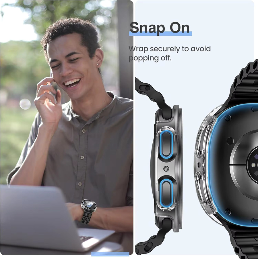 XTargo Uhrengehäuse für Samsung Galaxy Watch 8/8 Classic, PC, Weiß, Unisex - Bild 5