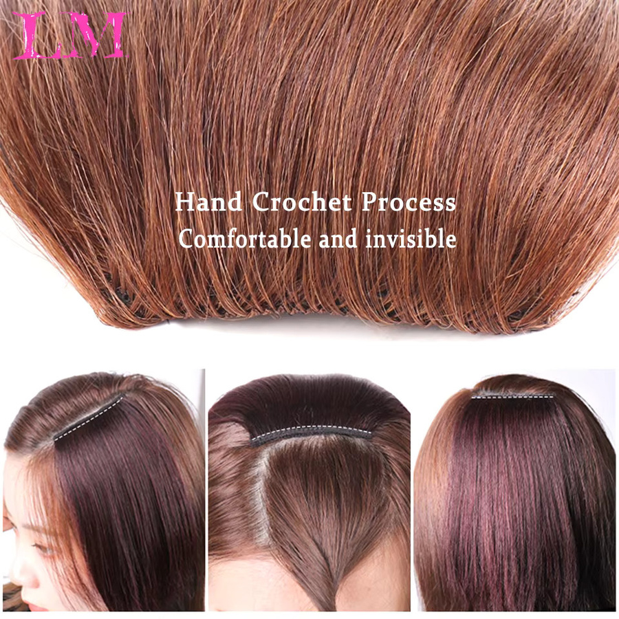 LM Haar Extensions Synthetische Haar Pads Clip In, Damen - Bild 3