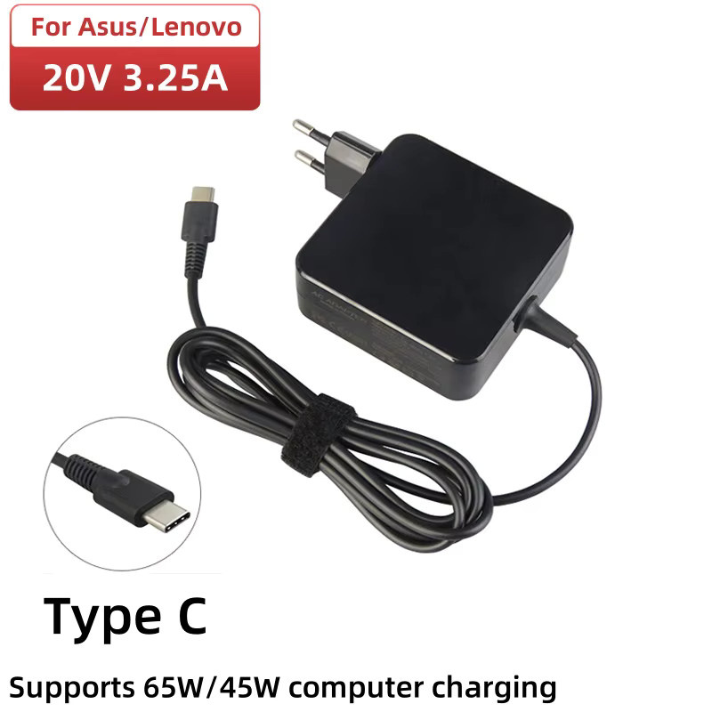 PHONEPACE USB-C PD Laptop Ladegerät Netzteil 65W 20V 3,25A in Schwarz - Bild 2