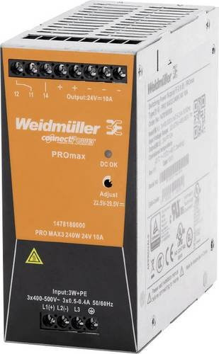 Weidmüller Hutschienen-Netzteil 1478190000 12 V/DC 20A 480W in Orange - Bild 1