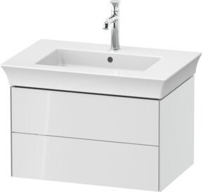 Duravit Waschtischunterschrank White Tulip ohne Aufsatz, Weiß Hochglanz, B/T/H: 41 x 68,4 x 45,8 cm - Bild 1