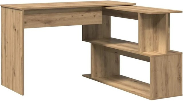 vidaXL Eckschreibtisch Artisan-Eiche in Braun aus Holzwerkstoff, B/T/H: 200,5 x 50 x 76 cm