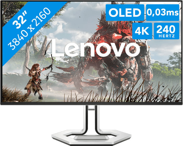 Lenovo Legion Pro 32UD-10 QD-OLED Gaming Monitor 4K UHD 32 Zoll Schwarz 240 Hz HDMI DisplayPort - Bild 1