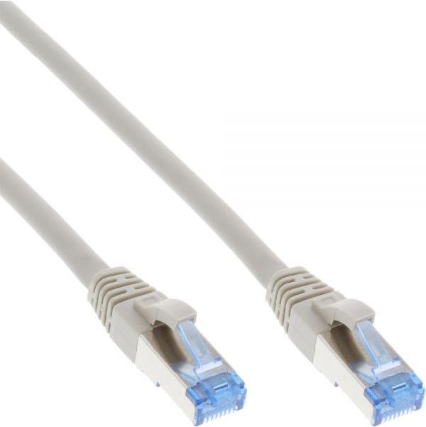 InLine Cat.6A S/FTP Ethernet LAN Patchkabel mit RJ-45 Steckern, Grau, 25 m - Bild 1