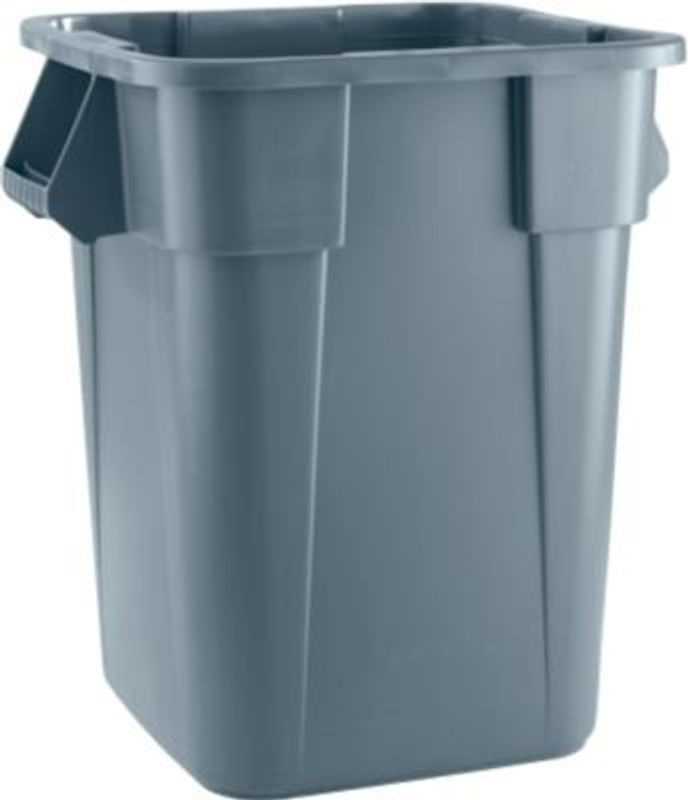 Rubbermaid Brute-Container eckig grau mit Griffen und Stapelfunktion, 151 l, B/T/H: 105,0 x 58,0 x 55,0 cm - Bild 2