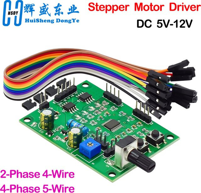 HUISHENGYUFA Multifunktions Schrittmotortreiber Modulplatine für 2-Phasen 4-Draht und 4-Phasen 5-Draht Motoren, DC 5V-12V 6V Drehzahlregler - Bild 1