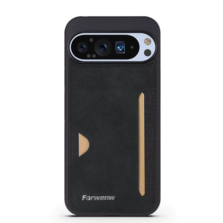 Retro-Handyhülle aus Leder für Google Pixel 10, 9 Pro XL und 9A mit luxuriöser Kartenfunktion - Bild 3
