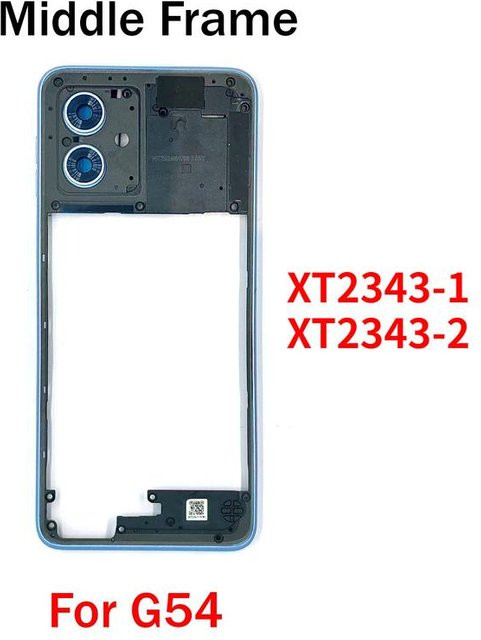 Motorola Moto G54 Mittelrahmen Gehäuse mit Seitentaste in Grün - Bild 1