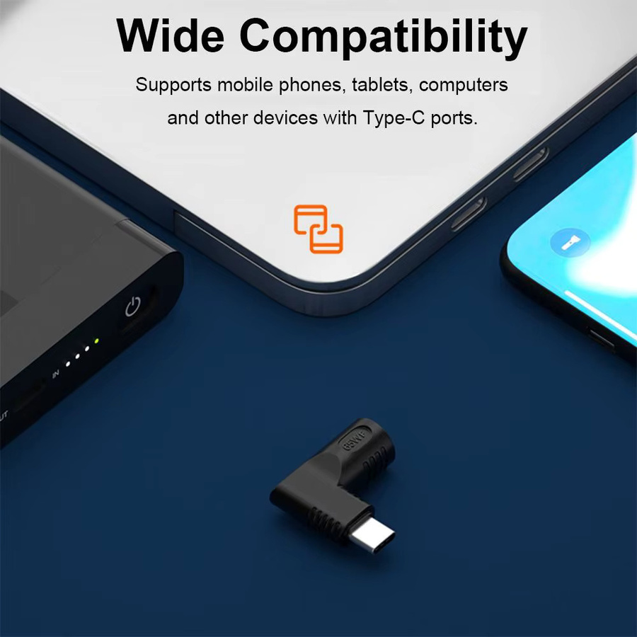 PD 65 W Laptop-Netzteil Konverter DC auf USB-C Anschluss in Schwarz für Xiaomi, Samsung und Lenovo - Bild 3