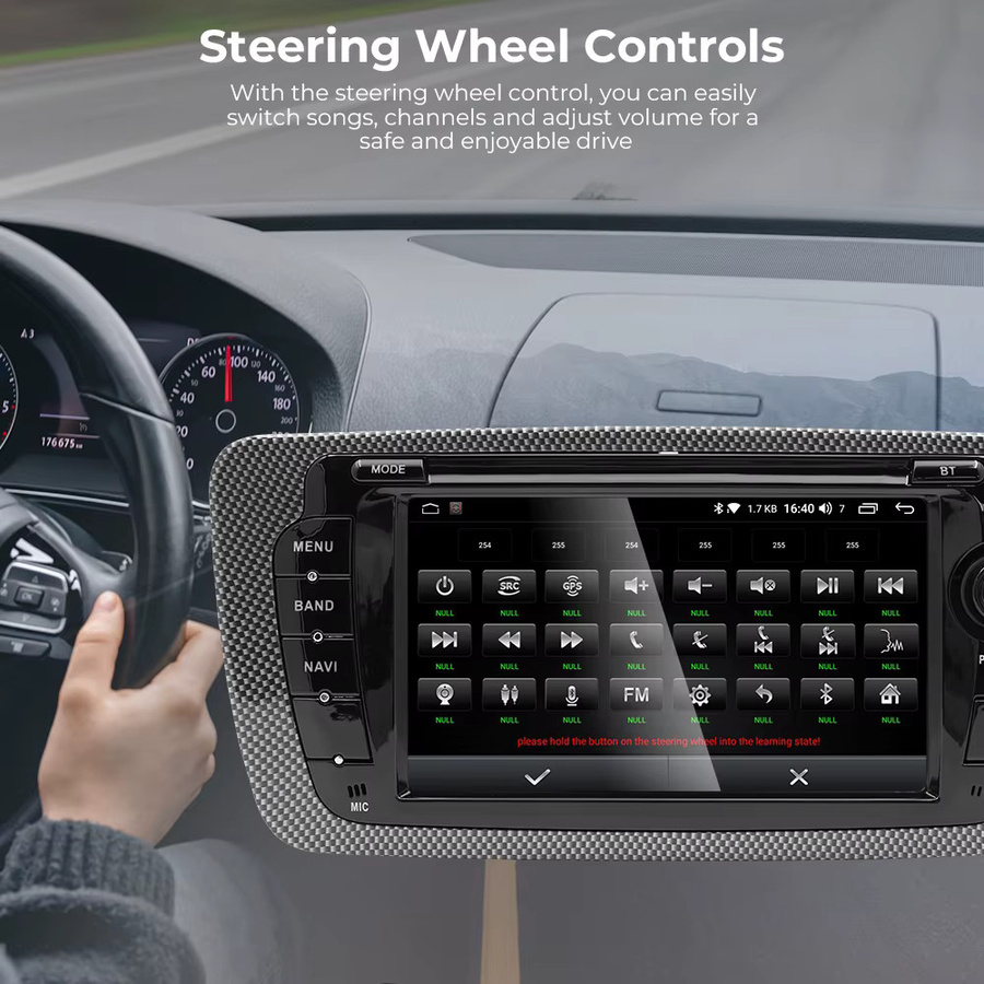 GEARELEC Android 13 Autoradio mit CarPlay, WIFI und GPS für Seat Ibiza 6J (2009-2013), Schwarz - Bild 5