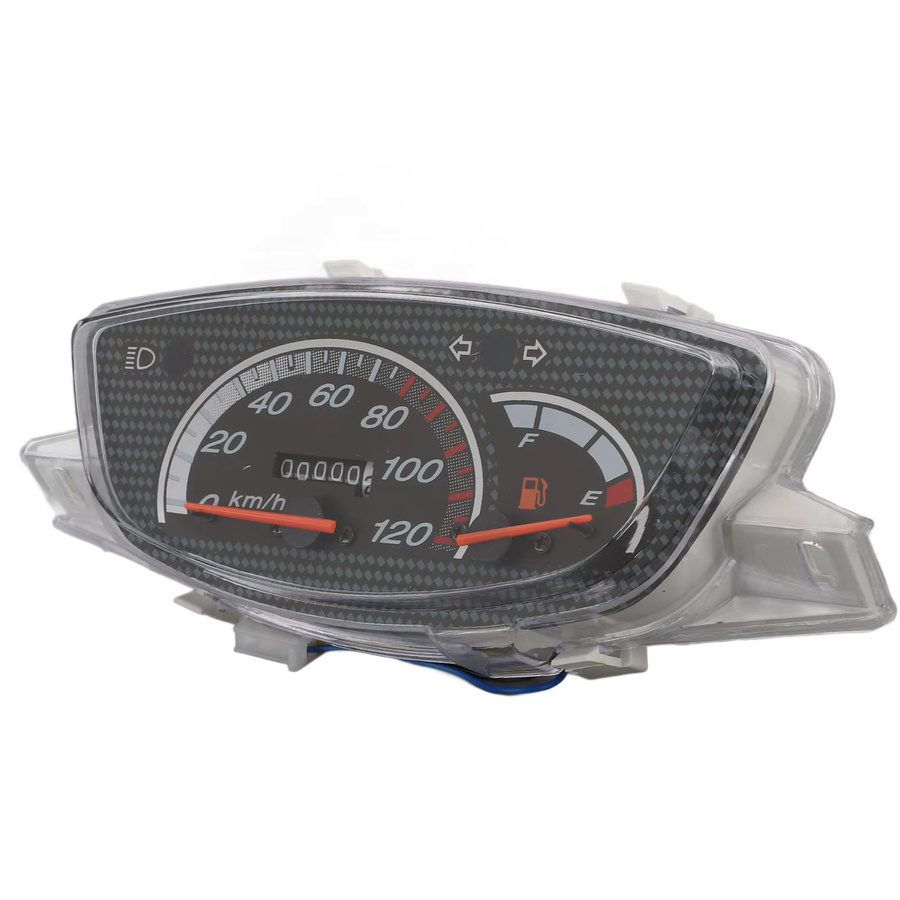 Hilitand Motorrad Tachometer mit Kilometerstand und Kraftstoffanzeige in Schwarz für DIO AF27 AF28 AF34 AF35 - Bild 3