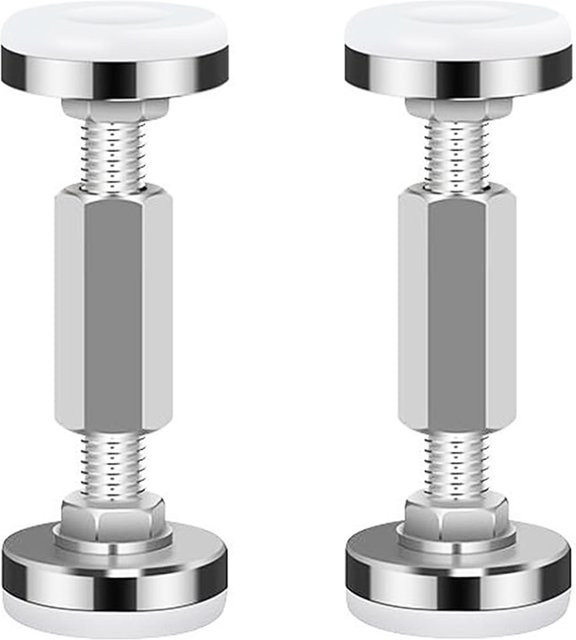 NIUXIANG Verstellbarer Anti-Shake-Kopfteilstopper für Bettrahmen in Silber - Bild 1