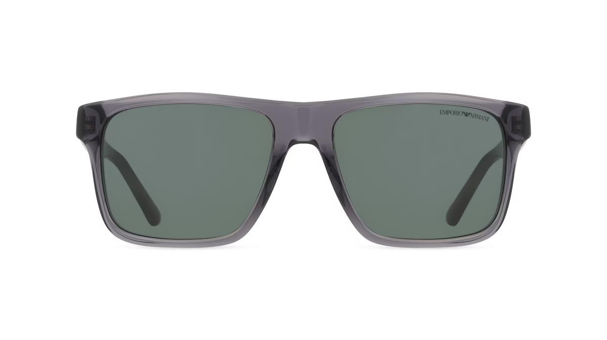 Armani EA4232 Sonnenbrille, Vollrand, Quadratisch, Acetat, Grau, Herren - Bild 1