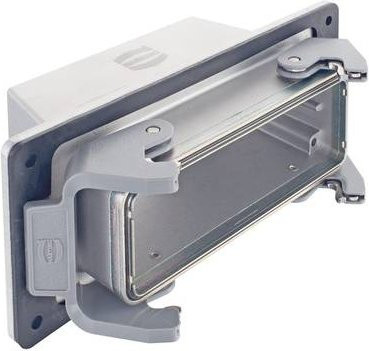 HARTING Wanddurchführungsgehäuse aus Edelstahl in Grau, Artikelnummer 19 62 824 1142 - Bild 1