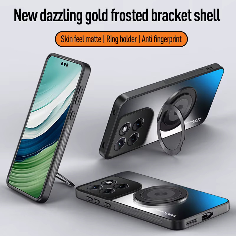 Stoßfeste Handyhülle für Motorola Moto Edge 70 Fusion in Orange mit mattierter TPU+PC Rückseite und Magnetfunktion - Bild 2