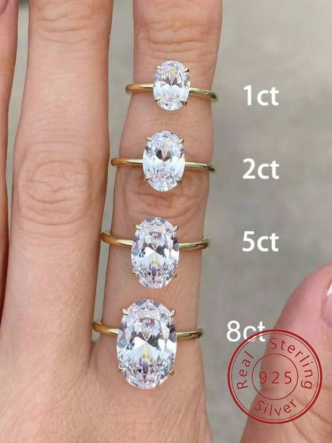 ROUSLY Ring 925 Silber, Zirkonia, Damen - Bild 1