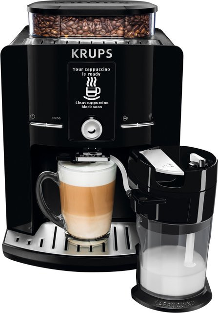 KRUPS Kaffeevollautomat Latt´Espress EA8298 in Schwarz mit Milchbehälter - Bild 1