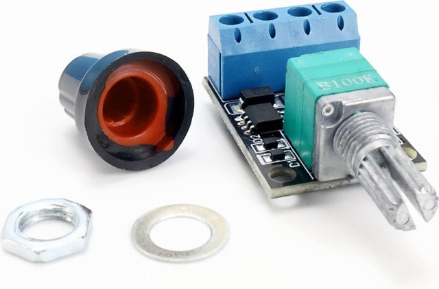 PWM DC-Motorgeschwindigkeitsregler und LED-Dimmer mit stufenloser Drehzahlregelung für 5V 12V 10A in Multicolour - Bild 1