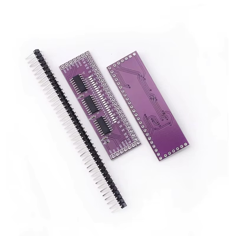 Snvi 74HC595 Seriell-zu-Parallel IO-Erweiterungsmodul Mikrocontroller-Pin-Expander mit 3 bis 24 Kanal Ausgangsanschluss und LED-Treiber in Purple - Bild 2