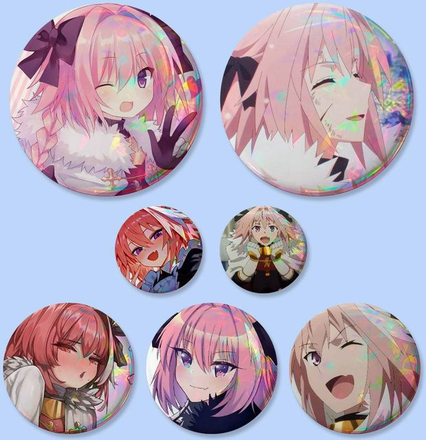 Fate Grand Order Astolfo Abzeichen, Brosche, 1-teiliges Set - Bild 1