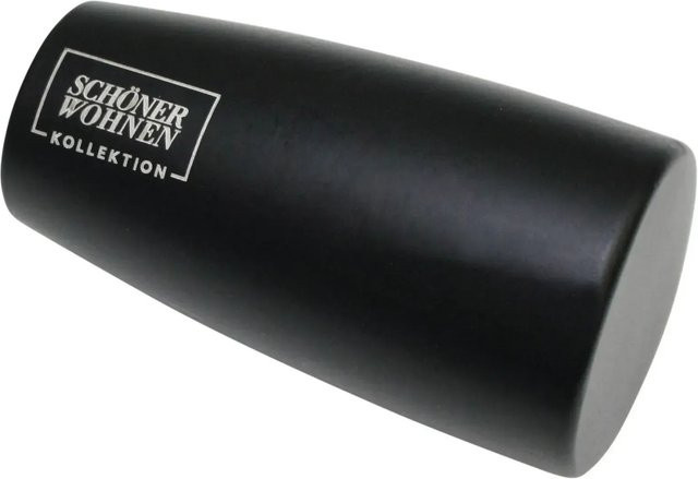 Schöner Wohnen Endstück Konus Leon für Gardinenstange Ø 20 mm Schwarz Matt aus Metall 2 Stück - Bild 1