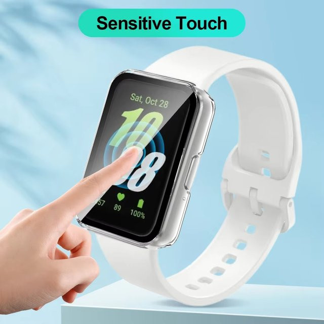 NEY Smartwatch-Schutz für Samsung Galaxy Fit 3, Glas und Silikon, transparent, Unisex - Bild 1