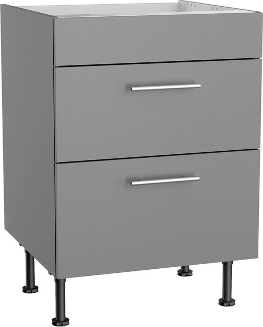 Optifit Küchen-Unterschrank Mats825 für Kochfeld in Basaltgrau, B/T/H: 60 x 58,4 x 87 cm - Bild 1