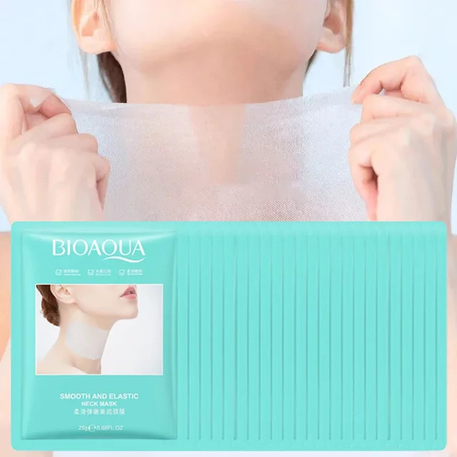 BIOAQUA Hals Maske mit Kollagen, 10 Stück - Bild 1