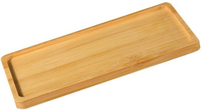 CosyHome Holzuntersetzer Rechteckig in Braun für Getränke und Tassen im Retro-Design - Bild 1