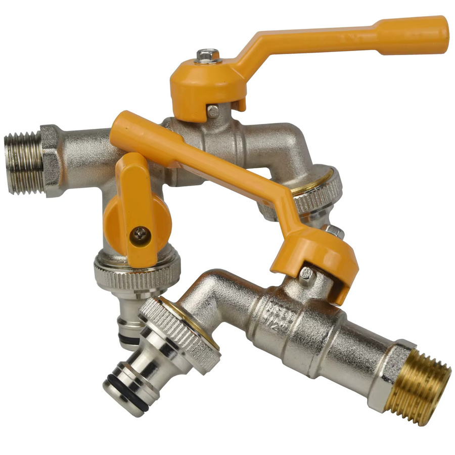KESLA Garten-Wasserhahn aus Messing mit Quick-Coupling und Ventilschalter als Wasserverteiler und Bewässerungshahn Ersatz - Bild 3