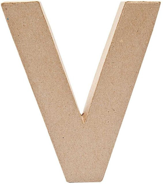 Rico Design 3D Papp-Buchstabe V für die Tischdekoration, Höhe: 17,5 cm - Bild 1