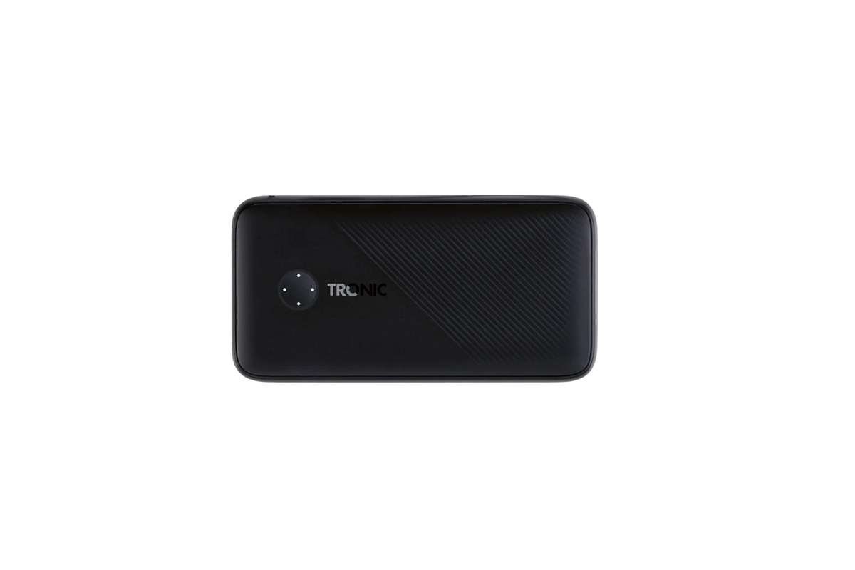 TRONIC Powerbank mit 20000 mAh und abnehmbaren USB-C sowie USB-A Kabeln in Schwarz - Bild 3
